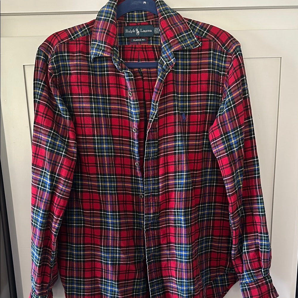 Ralph Lauren Men's Red Plaid Shirt